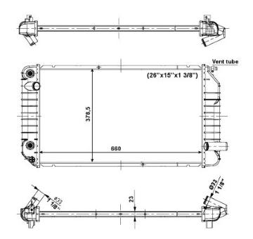 Chladič, chlazení motoru NRF 56005