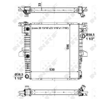 Chladič, chlazení motoru NRF 56034