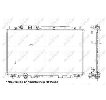 Chladič, chlazení motoru NRF 56049