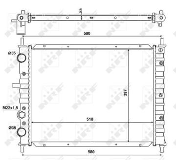 Chladič, chlazení motoru NRF58013