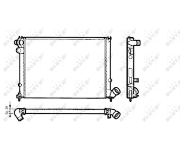 Chladič, chlazení motoru NRF 58077