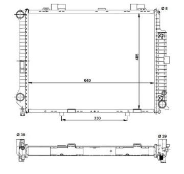 Chladič, chlazení motoru NRF58098