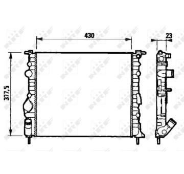 Chladič, chlazení motoru NRF 58192