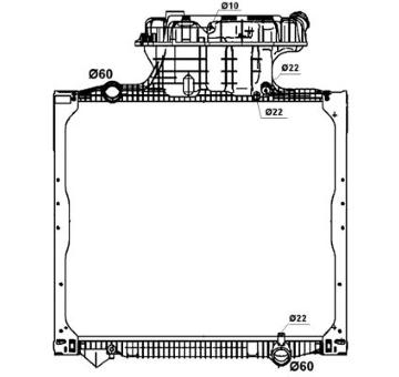 Chladič, chlazení motoru NRF 58279