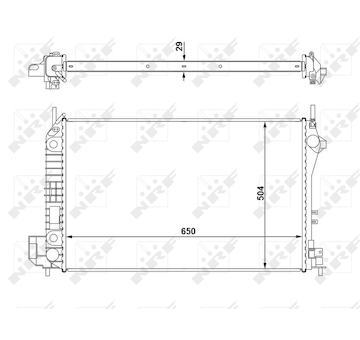 Chladič, chlazení motoru NRF58294