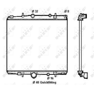 Chladič, chlazení motoru NRF 58313