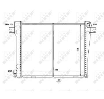 Chladič, chlazení motoru NRF 58338