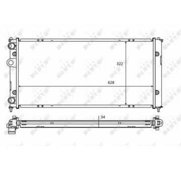 Chladič, chlazení motoru NRF 58386