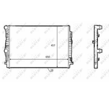 Chladič, chlazení motoru NRF 58392