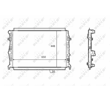Chladič, chlazení motoru NRF 58398