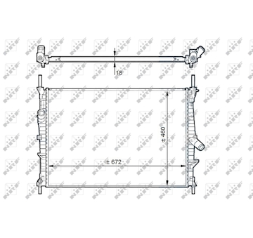 Chladič, chlazení motoru NRF 58441