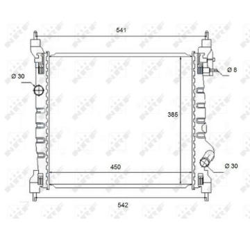 Chladič, chlazení motoru NRF 58454