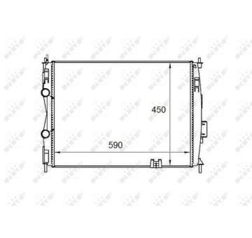 Chladič, chlazení motoru NRF 58461