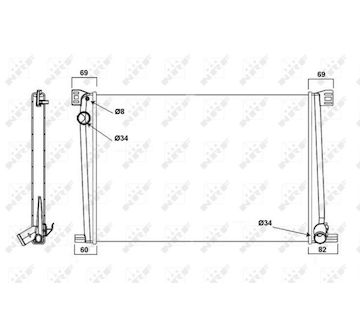 Chladič, chlazení motoru NRF 58472A