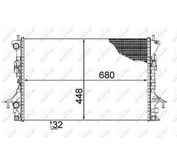 Chladič, chlazení motoru NRF 58479