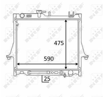 Chladič, chlazení motoru NRF 58480