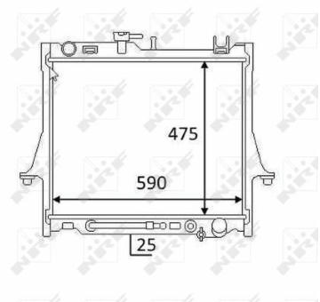 Chladič, chlazení motoru NRF 58480
