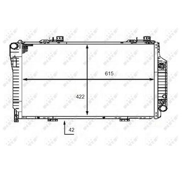 Chladič, chlazení motoru NRF 58483