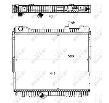 Chladič, chlazení motoru NRF 58484