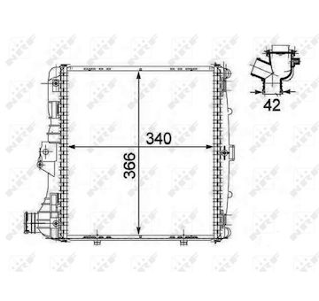 Chladič, chlazení motoru NRF 58485