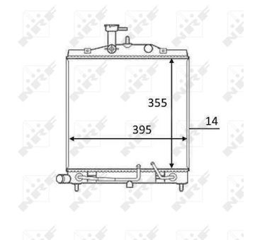 Chladič, chlazení motoru NRF 58531