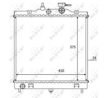 Chladič, chlazení motoru NRF 58532
