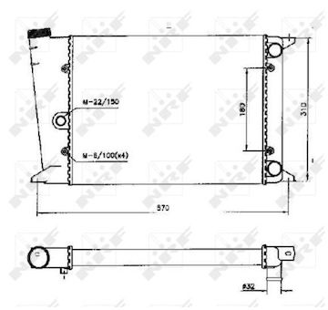 Chladič, chlazení motoru NRF 58552