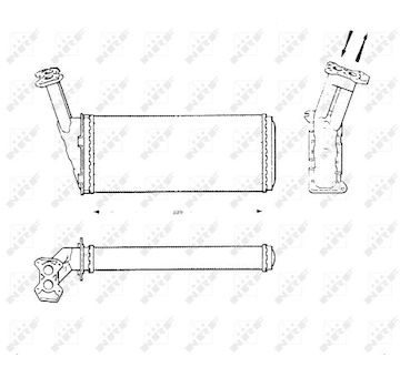 Výměník tepla, vnitřní vytápění NRF 58615