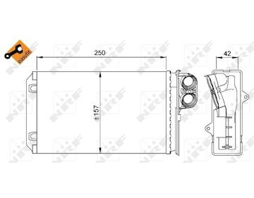 Výměník tepla, vnitřní vytápění NRF 58629