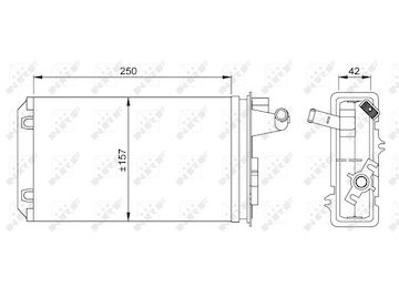 Výměník tepla, vnitřní vytápění NRF 58637