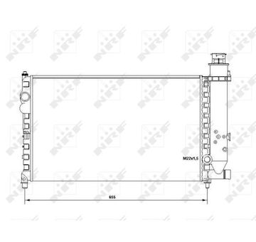 Chladič, chlazení motoru NRF 58683