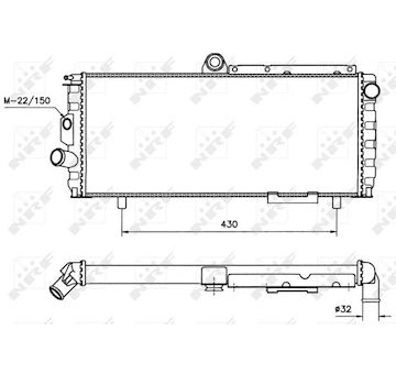 Chladič, chlazení motoru NRF 58701