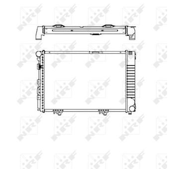 Chladič, chlazení motoru NRF 58719