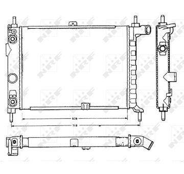 Chladič, chlazení motoru NRF 58721