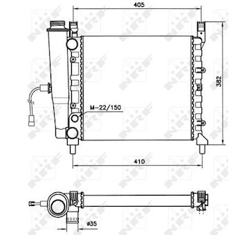 Chladič, chlazení motoru NRF 58731