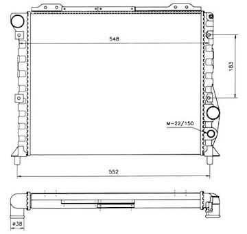 Chladič, chlazení motoru NRF 58743