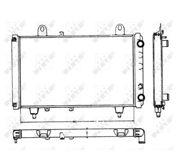Chladič, chlazení motoru NRF 58749