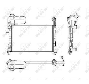 Chladič, chlazení motoru NRF 58755