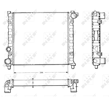 Chladič, chlazení motoru NRF 58766