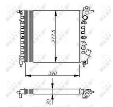 Chladič, chlazení motoru NRF 58771