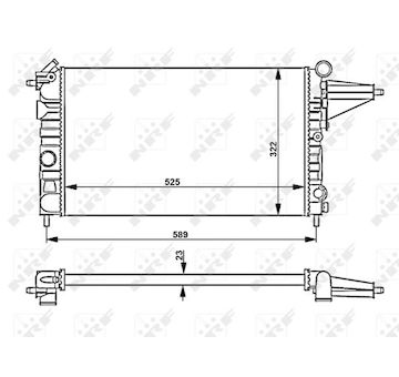 Chladič, chlazení motoru NRF 58775