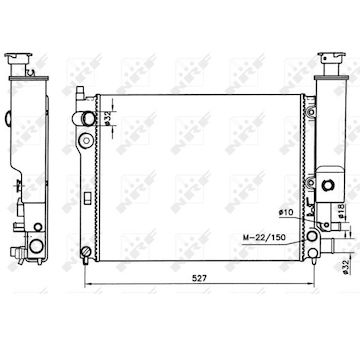 Chladič, chlazení motoru NRF 58776