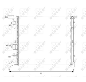 Chladič, chlazení motoru NRF 58785