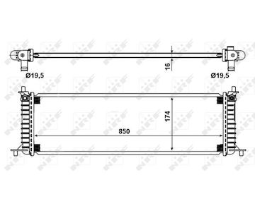 Chladič, chlazení motoru NRF 58790
