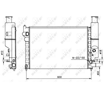 Chladič, chlazení motoru NRF 58802