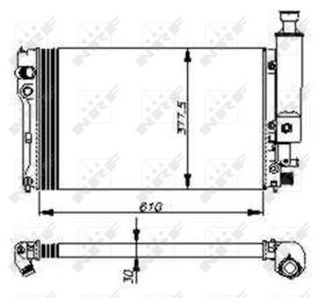 Chladič, chlazení motoru NRF 58805