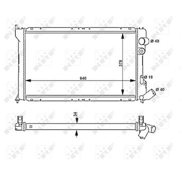 Chladič, chlazení motoru NRF 58813