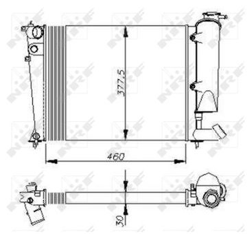 Chladič, chlazení motoru NRF 58823