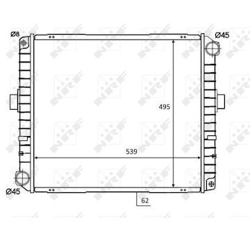 Chladič, chlazení motoru NRF 58824