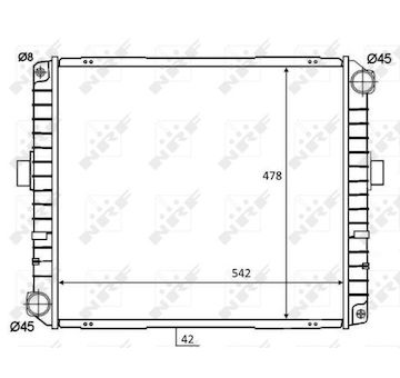 Chladič, chlazení motoru NRF 58825